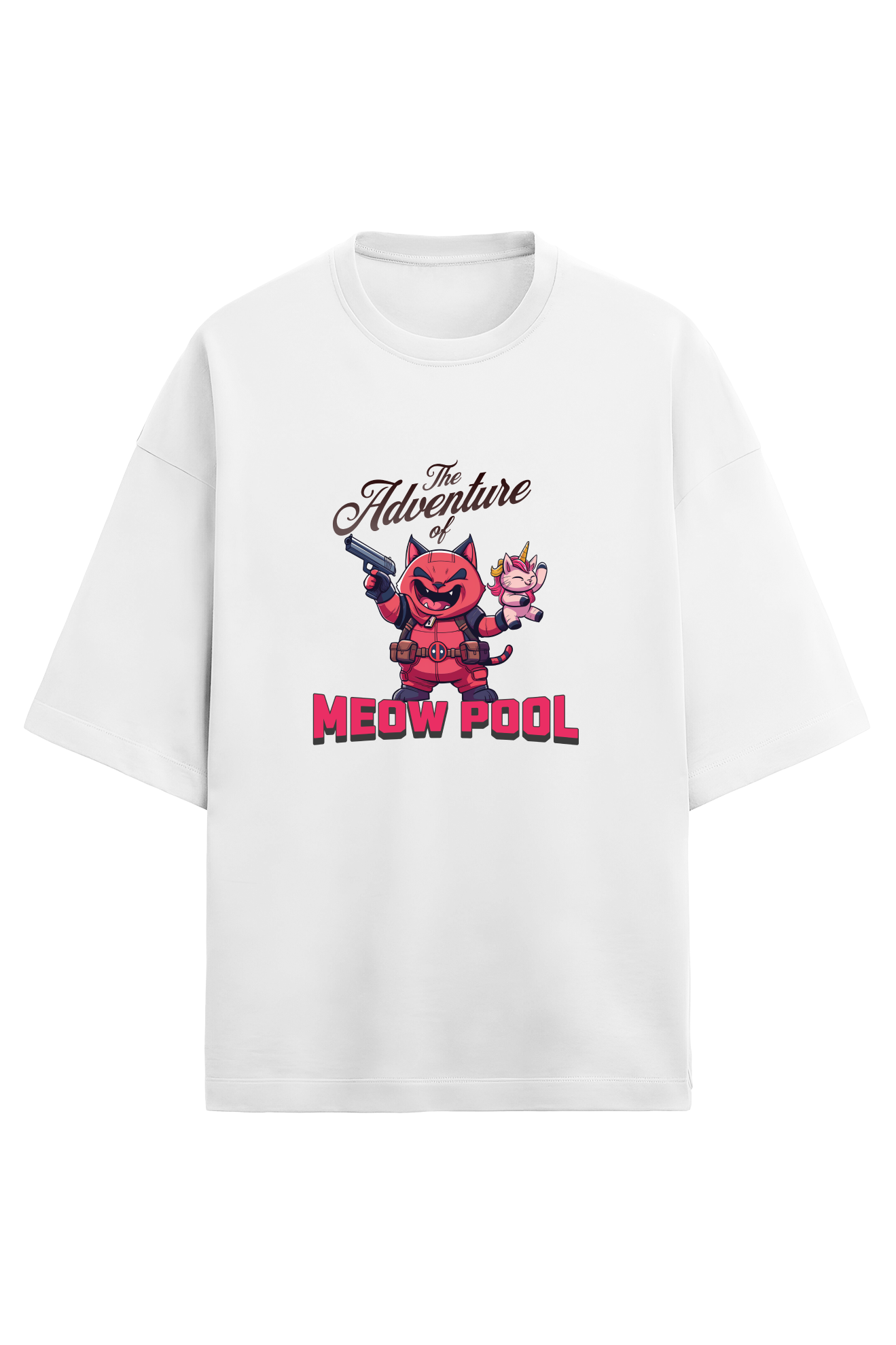 Meow Pool oversized unisex t shirt