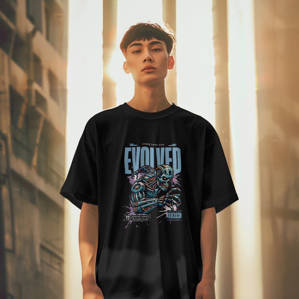 Cyber Dark Side Evolved Oversized Classic T-shirt