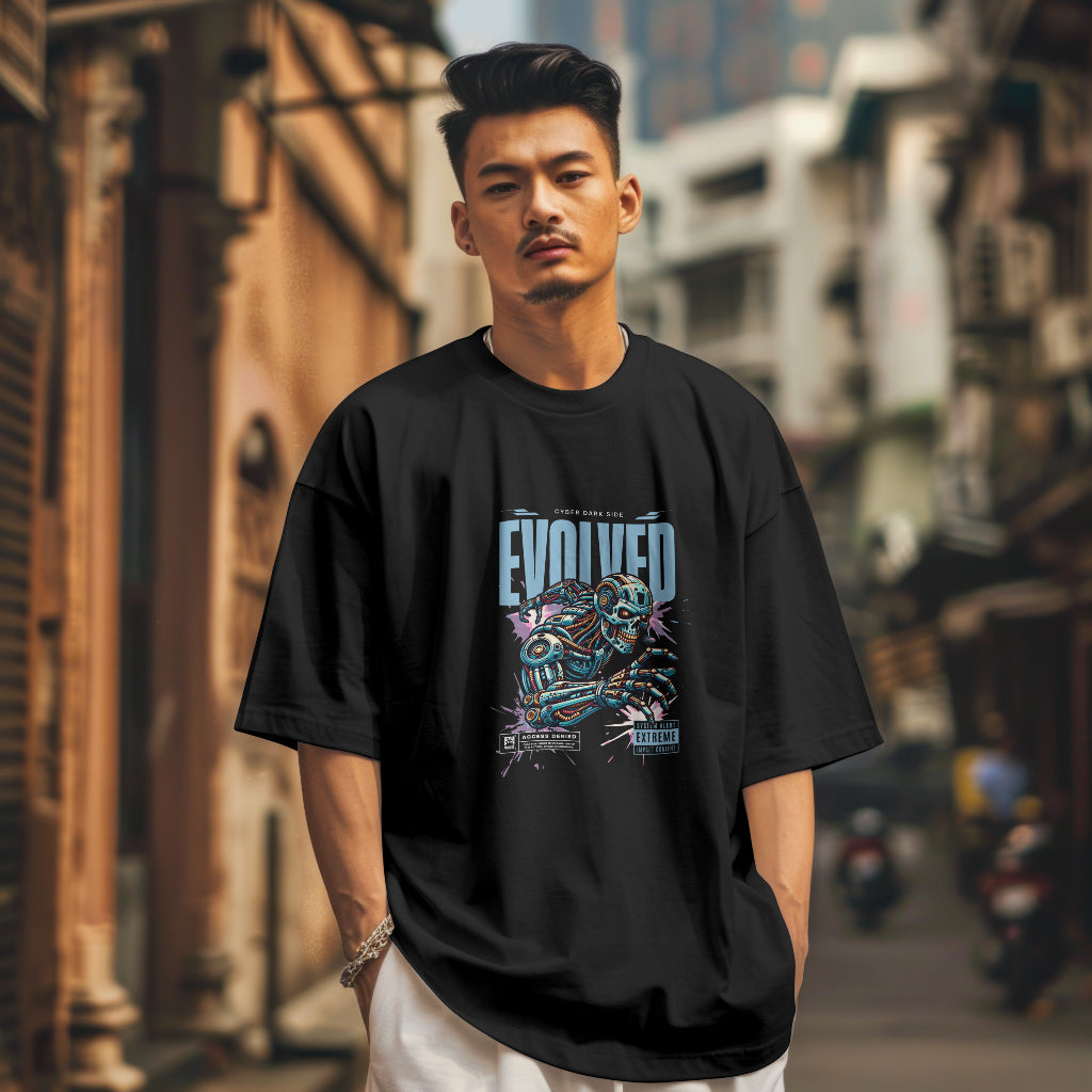 Cyber Dark Side Evolved Oversized Classic T-shirt